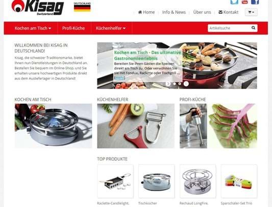 Cloud-ERP mit E-Shop für Küchenprodukte von Kisag