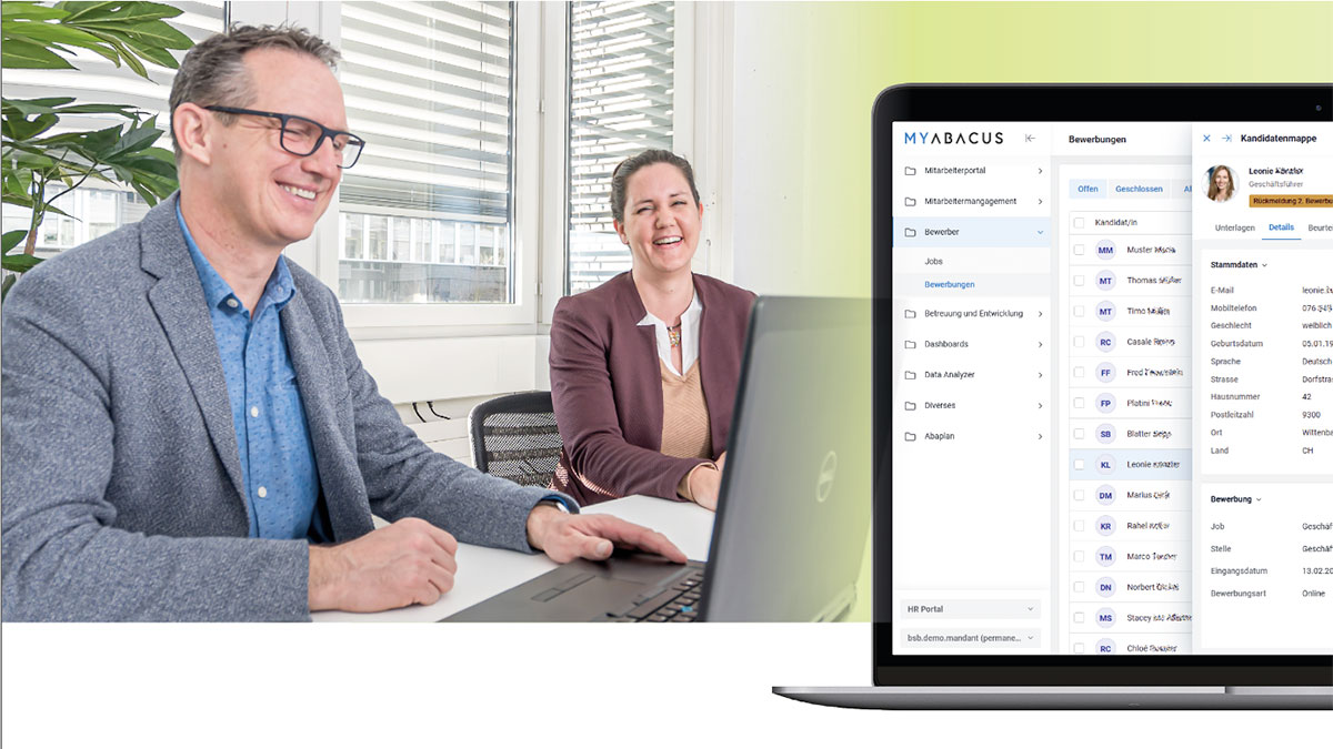 Zeitsparend und zielführend: Recruiting mit dem Abacus Bewerbermanagement und dank der bsb.info.partner AG