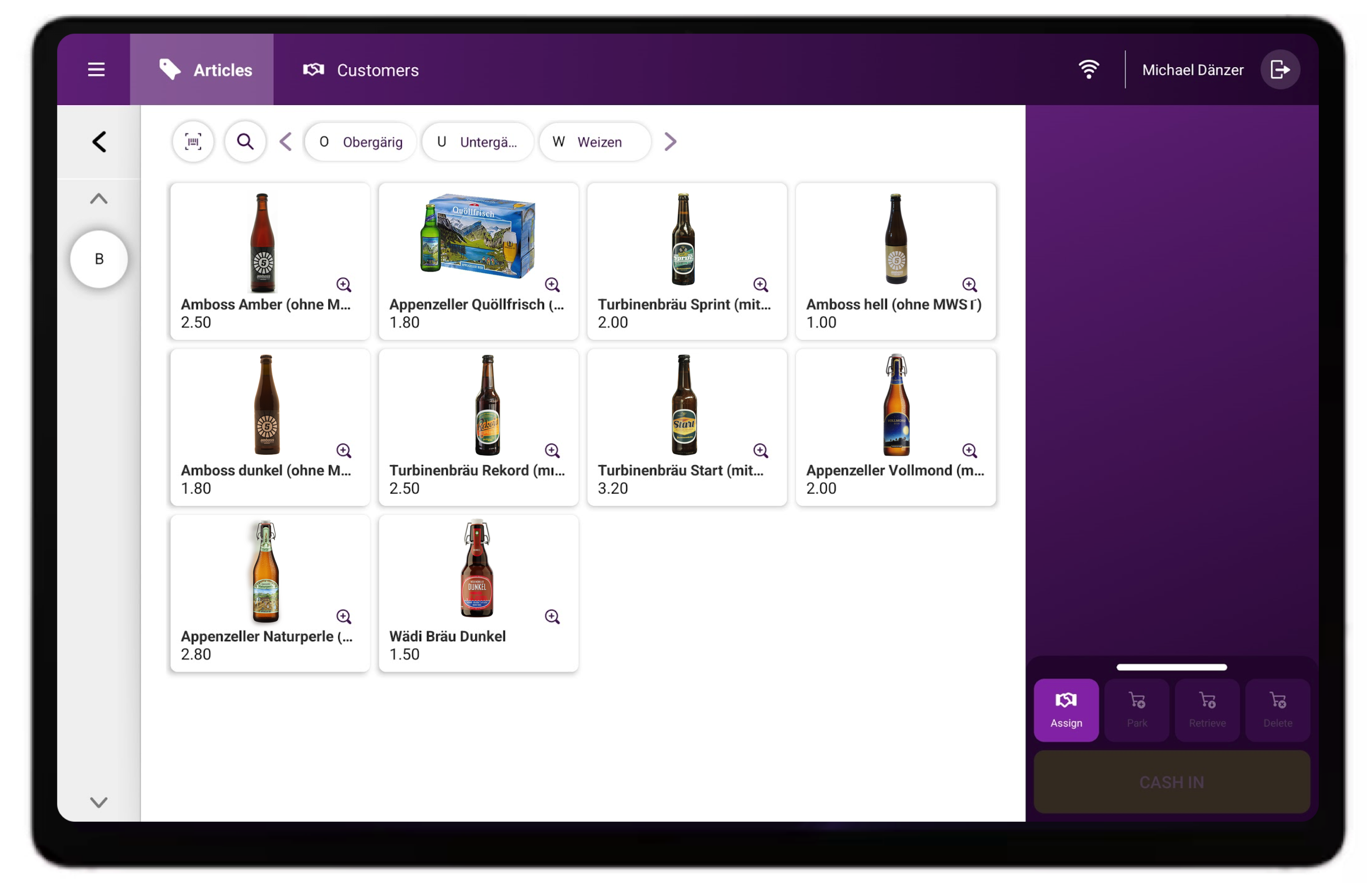 KLARA Kassensystem inkl. Zahlungsfunktion