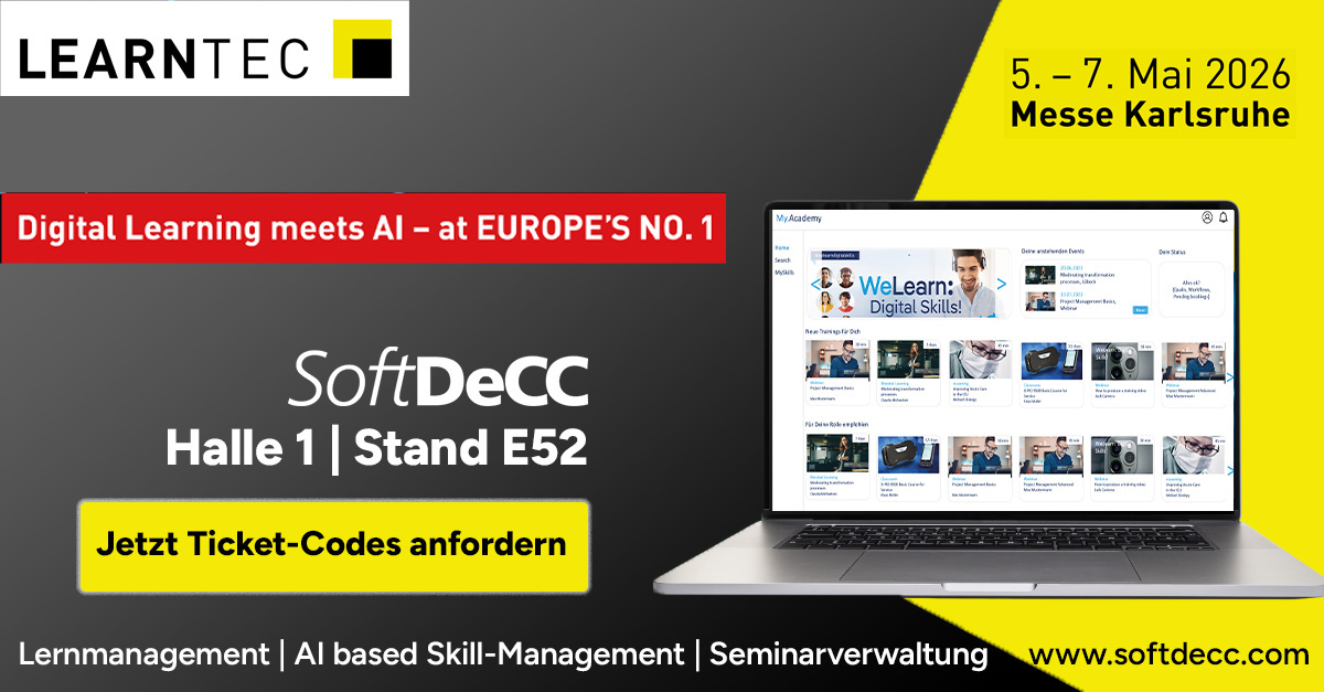 LEARNTEC 2026: LMS, Seminarverwaltung & Skillmanagemen erleben