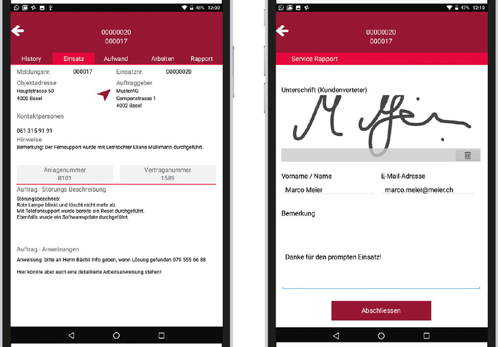 europa3000™ Servicemanager App