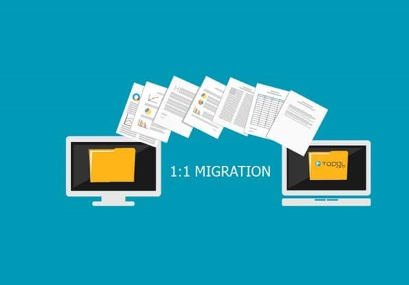 Daten der Finanzbuchhaltung werden dank 1:1 Migration in die neue Lösung transferiert